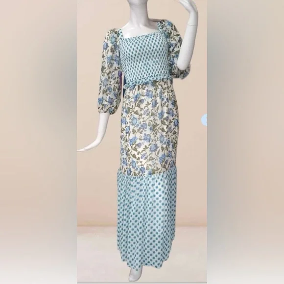 NWT Floral Smock Dress - Picture 6 of 7